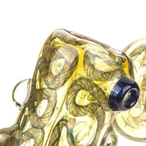 Swirl Fumed Glass Hammer Donut Bubbler