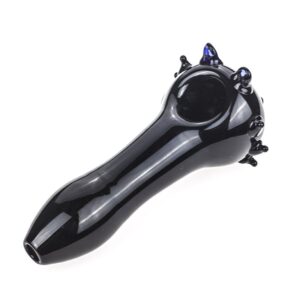 Black Glass Spoon Pipe