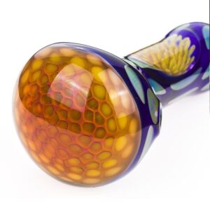 Spotted Honeycomb Glass Pipe