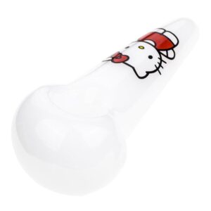 Hello Kitty White Glass Pipe