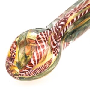 Fumed Glass Spoon Pipe w/ Marbles