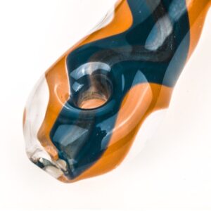 Honeycomb Glass Pipe w/ Ripple Pattern