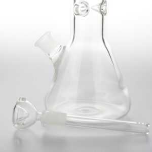 18_Extra_Thick_Clear_Glass_Beaker_Bong_Puffing_Bird_Best_Online_Headshop_Bong_Bowl_Downstem_view2 18" Extra Thick Clear Glass Beaker Bong