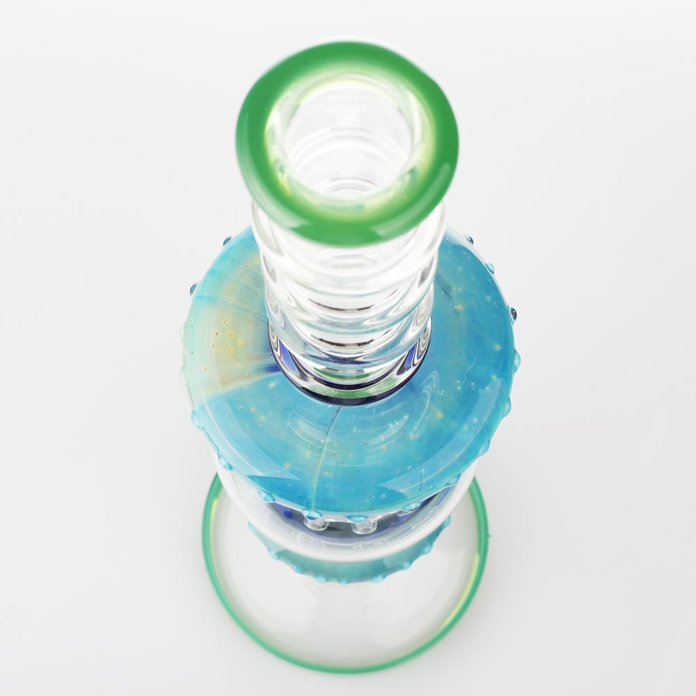 18_inch_heady_percolator_bong_top_down 16" Heady Multiple Percolator Bong