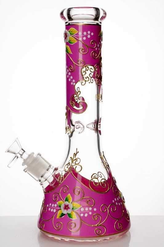 1c2f7c1f-78f6-4c19-a3cf-123af1898821 13" Flower Artwork Beaker Bong