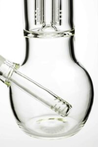 1d052249-c8e0-4e0f-9f10-0132c797c47c_098b0014-8eb7-4e1e-bf97-f3583534f309 11" glass round base water bong with 4 arms percolator