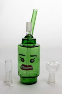 7" Lego head  2-in-1 glass water bubbler