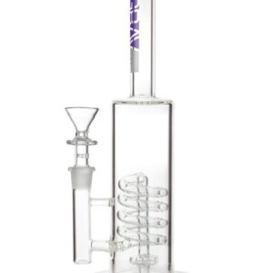 Grav Labs 13" Flare Stemless Water Pipe w/ Coil Shower Head - Clear