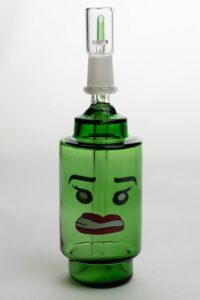 7" Lego head  2-in-1 glass water bubbler