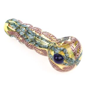 Chunky Glass Spoon Pipe w/ Marble