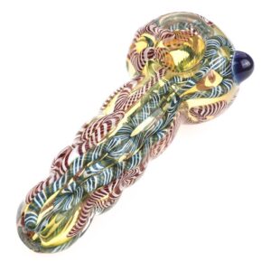 Chunky Glass Spoon Pipe w/ Marble