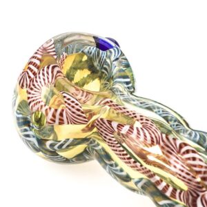 Chunky Glass Spoon Pipe w/ Marble