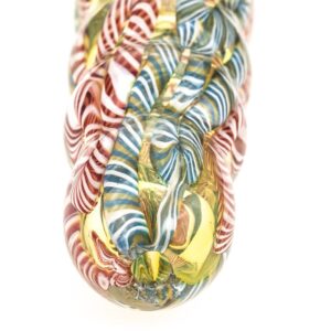 Chunky Glass Spoon Pipe w/ Marble