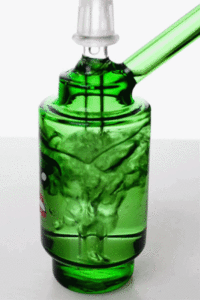 7" Lego head  2-in-1 glass water bubbler