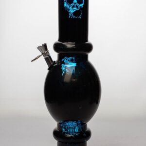 12" Skull Pattern Acrylic Bong