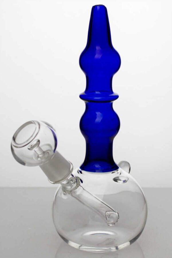 7" 2-in-1 Blue glass water bubbler