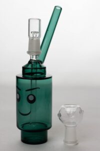 7" Lego head  2-in-1 glass water bubbler