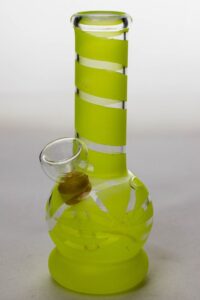 6" glass water bong