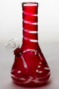 6" glass water bong