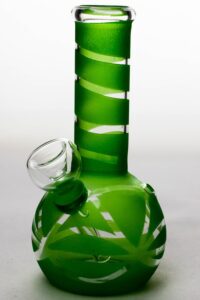 6" glass water bong