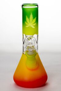 8" rasta dome percolator beaker water bong