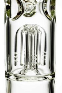 373c2c22-4fa1-4410-a343-9e55a857f3f2_9ee012b1-f2b9-4567-a86a-c7f00fcf5fa1 11" glass round base water bong with 4 arms percolator