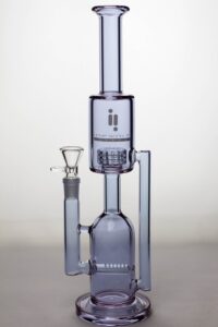 13" infyniti glass inline and shower head diffuser recycled bong