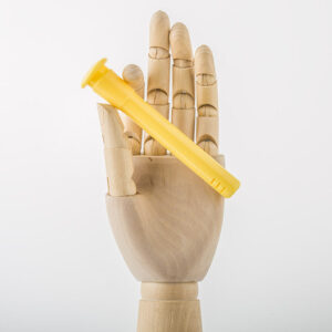 4.718mmTo14mmAcrylicDiffuserDownstem_Yellow_1 4.7" 18mm To 14mm Acrylic Diffuser Downstem (Yellow)