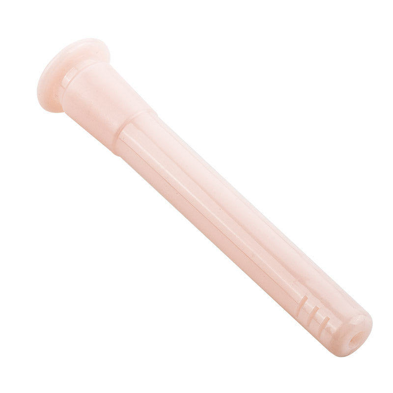 4.718mmTo14mmAcrylicPercDiffuserDownstem_Pink_9 4.7" 18mm To 14mm Acrylic Perc Diffuser Downstem (Pink)