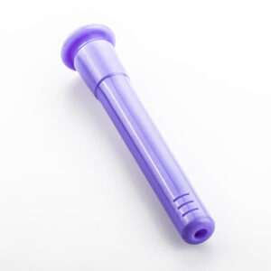 4.7" 18mm To 14mm Acrylic Slitted Diffuser Downstem (Purple)