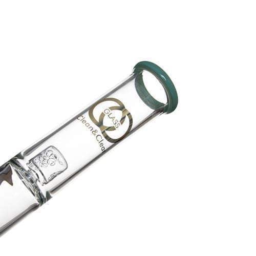 41cm-height-glass-bongs-water-pipes-with-flower-of-life-perc-bottom-and-seed-of-life-perc-top-with-188mm-female-joint-water-pipes-2 16 inch Glass Bong with Flower of Life perc and SOL splash guard 18.8mm