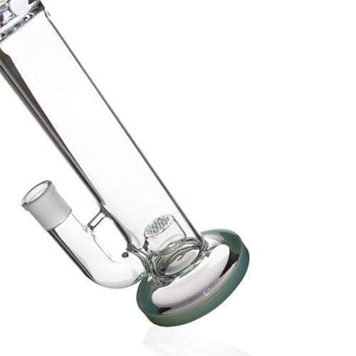 41cm-height-glass-bongs-water-pipes-with-flower-of-life-perc-bottom-and-seed-of-life-perc-top-with-188mm-female-joint-water-pipes-3 16 inch Glass Bong with Flower of Life perc and SOL splash guard 18.8mm