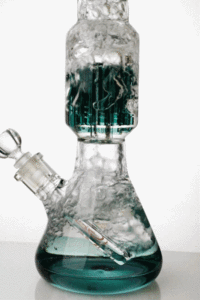 45d86983-f038-4e7c-9ea0-9e2893fa2fd9 18" genie 12 arms beaker colored bottom water bong
