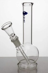 7" glass water bong with bowl stem