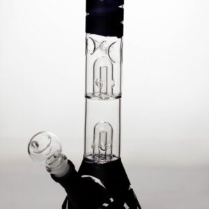12" Double Dome Perc Beaker Bong