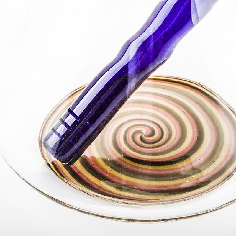 5.518mmTo14mmAcrylicDiffuserDownstem_Blue_3 5.5" 18mm To 14mm Acrylic Diffuser Downstem (Blue)