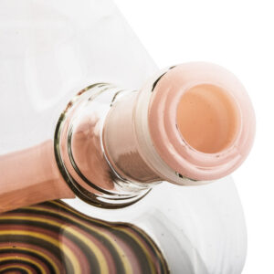 5.518mmTo14mmAcrylicDiffuserDownstem_Pink_3 5.5" 18mm To 14mm Acrylic Diffuser Downstem (Pink)