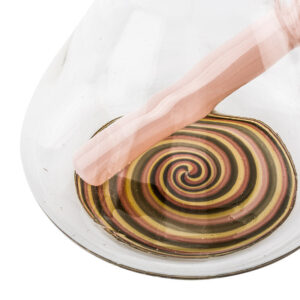 5.518mmTo14mmAcrylicDiffuserDownstem_Pink_4 5.5" 18mm To 14mm Acrylic Diffuser Downstem (Pink)