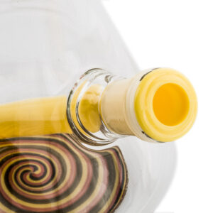 5.518mmTo14mmAcrylicDiffuserDownstem_Yellow_8 5.5" 18mm To 14mm Acrylic Diffuser Downstem (Yellow)