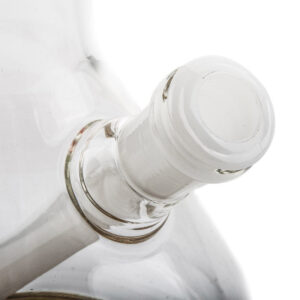 5.518mmTo14mmSlittedDiffuserDownstem_White_1 5.5" 18mm To 14mm Slitted Diffuser Downstem (White)