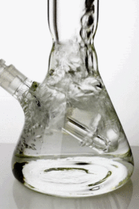 547b2936-e3e2-4603-a419-d02eb9a905c1 18" genie color dot curved tube beaker water bong