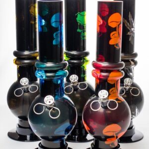 12" Mushroom Pattern Acrylic Bong