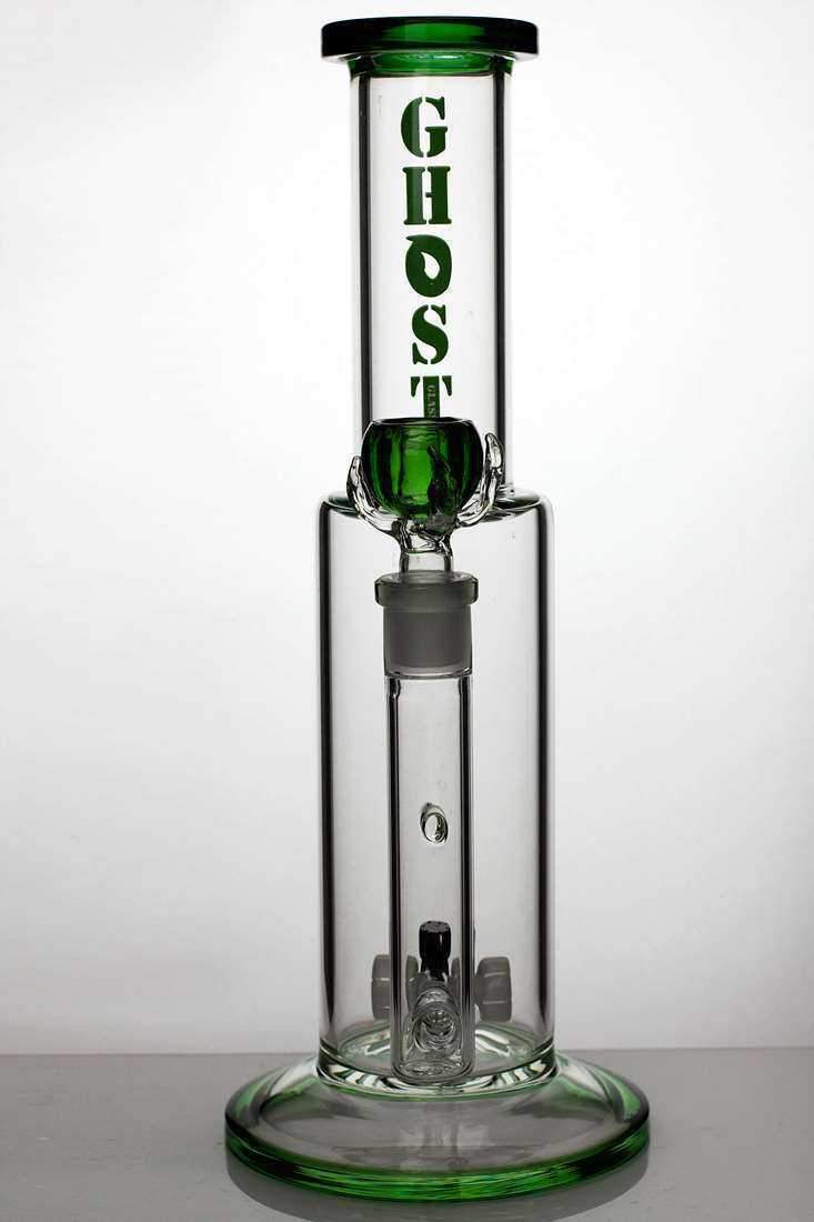 573090f5-72b9-4b18-91d6-e74abe979ed8 14" Ghost Glass Mini Showerhead Diffused Water Bong