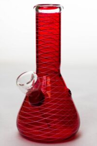 6" glass water bong