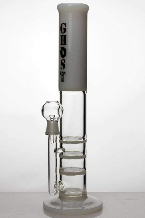 13" Ghost 2-in-1 Triple Flat Honeycomb Bong