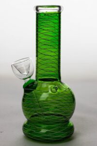 6" glass water bong