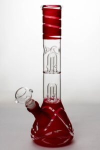59ac8235-c1a2-41e7-836c-d22a1ece6cc9 12" Double Dome Perc Beaker Bong