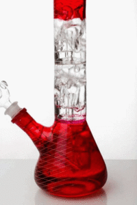 5a0faca3-6658-4440-b9b0-fc2af5699dbe 12" Double Dome Patterned Beaker Bong