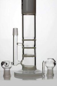 13" Ghost 2-in-1 Triple Flat Honeycomb Bong