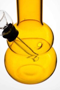 5bf2e844-90e1-49cb-ba8e-5e129116e7e2 6" yellow glass water bong